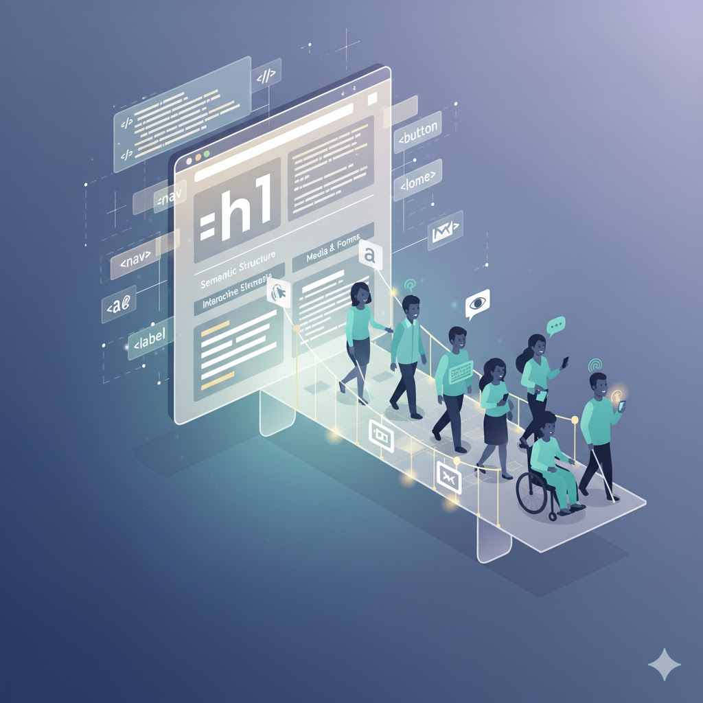 L&rsquo;Accessibilité native en HTML : La Fondation pour un Web Inclusif